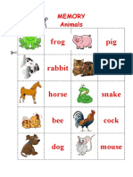 Animals Memory Game Classroom Posters Fun Activities Games Picture Dic - 54351