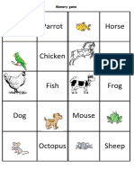 Memory Animals Fun Activities Games Games 80325