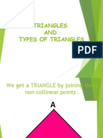 Triangles AND Types of Triangles