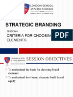 Session 6 Criteria For Choosing Brand Elements