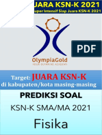 Prediksi Soal KSN-K 2021 FISIKA