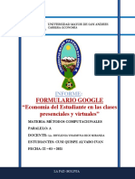 Informe FORMULARIO GOOGLE
