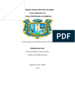 Conclusiones de Crisis Politica Del Peru