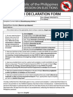 c Ovid Declaration Form