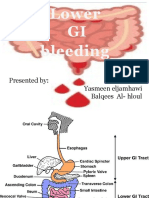 Lower GI Bleeding Slide