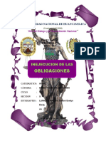 Obligaciones: Inejecucion de Las