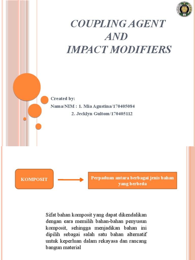 Coupling Agent Dan Impact Modifiers PDF