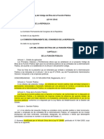 a Ley 27815 Codigo de Etica de la Funcion Publica - docente