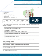 David's Day - Interactive Worksheet: Esl / Efl Resources