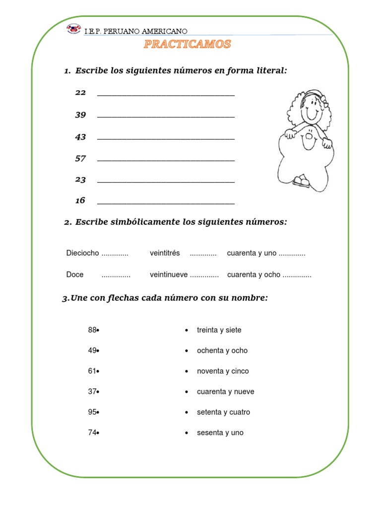 13-04.-Actividades de Lectura y Escritura de Los Números | PDF