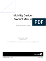 Mobility Devices Product Manual Effective Date - November 02, 2020