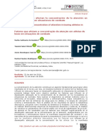 Los Factores Que Afectan La Concentración de La Atención en Atletas de Boxeo en Situaciones de Combate