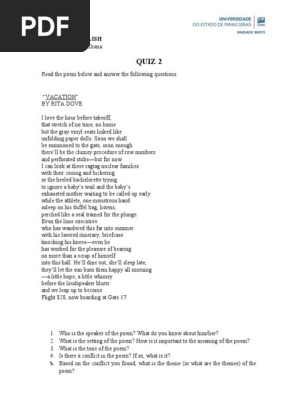 QUIZ 2 POETRY