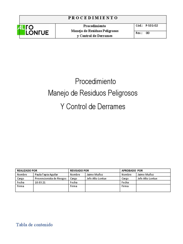 Manejo de Residuos Peligrosos SEMARNAT | PDF | Residuos | Entorno natural