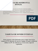 Tarjetas de Sonido Full Duplex