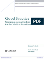 Good Practice: Communication Skills in English For The Medical Practitioner