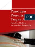 Panduan Penulisan Tugas Akhir FH UI