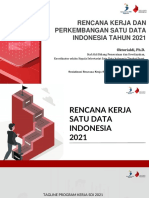 Rencana Kerja Satu Data Indonesia 2021