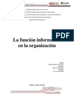 La Función Informática en La Organización - Análisis