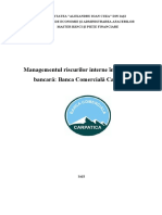 Managemntul Riscurilor in Activitatea Bancara - Banca Comerciala Carpatica