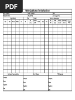 Welder Qualification Test - As Run Sheet: Weld Details Filler Shield Welding Parameters