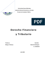 Derecho Financiero y Tributario