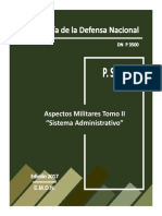 P.S.O. Aspectos Militares TOMO II Sistema Administrativo