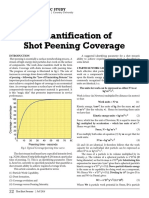 Quantification of Shot Peening Coverage: Academic Study