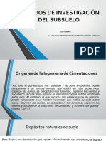 Métodos de Investigación Del Subsuelo