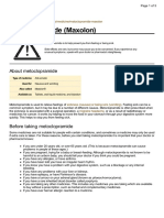 UK Patient Metoclopramide Medication Leaflet