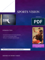Sports Vision: Greeshma G Mphil Second Year