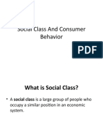 Lecture On Social Class & Reference Group