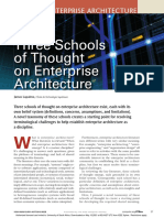 Three Schools of Thought On Enterprise Architecture