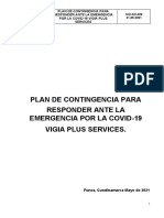 Sgi-Do-028 Plan de Contingencia para Prevencion Ante La Emergencia Por La Covid-19