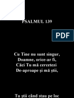 PSALMUL 139(Cu Tine Nu Sunt Singur)