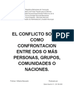 Informe analitico sobre el conflicto social 
