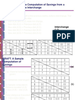 CRAFT: A Sample Computation of Savings From A Feasible Pairwise Interchange