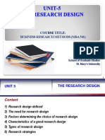Unit 5-The Research Design