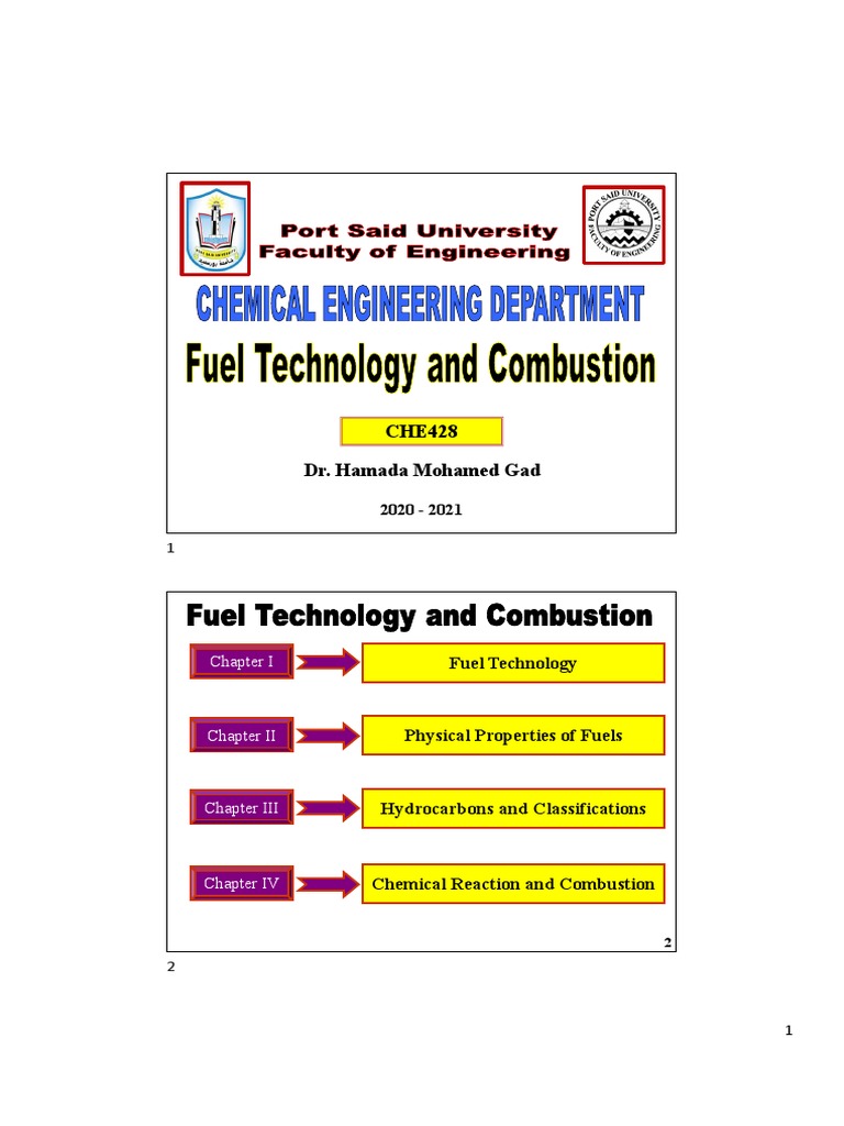 1 Chapter One Fuel Technology | PDF | Biodiesel | Biofuel