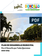 Acuerdo Plan de Desarrollo Municipal El Doncello Que Todos Queremos 2020-2023