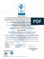 Certificado NTC 2289