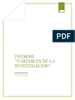 Informe de Variable de Investigacion