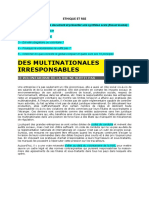 Les Multinationales Iresponsables