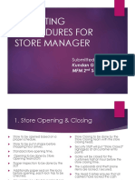 Store Manager in SOP