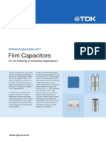 Film Capacitors: EPCOS Product Brief 2017