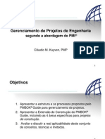 Gerenciamentode Projetosde Engenharia 29 Ago 2006