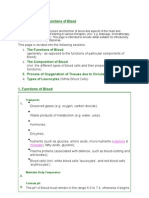 The Structure and Functions of Blood