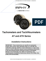 Tacometro Horometro Señal Analoga Alternador Atha 40 Murphy Manual Ingles