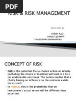 Risk & Risk Management