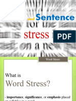 Word Stress & Intonation